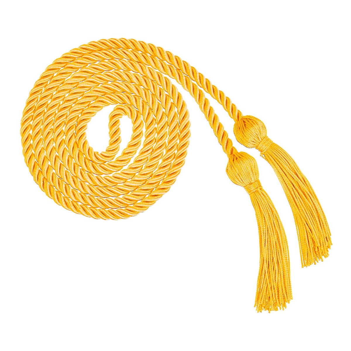 Honor Cords Tassels Cord Polyester Yarn Honor Cord for Bachelor Gown for Graduation Students yellow